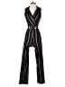 Almost Famous Stripes Black Jumpsuit Size S - photo 1