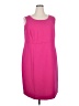 Jones Studio 100% Polyester Solid Pink Cocktail Dress Size 18 - photo 1
