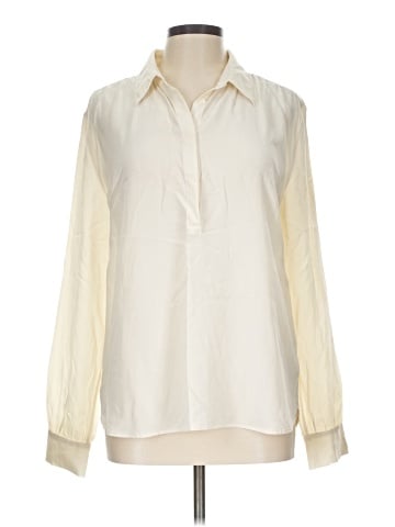 Babaton Long Sleeve Silk Top (view 1)