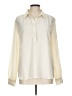 Babaton Ivory Long Sleeve Silk Top Size L - photo 1
