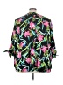 Catherines 100% Polyester Black 3/4 Sleeve Blouse Size 3X - photo 2
