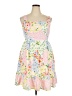 Unbranded 100% Polyester Floral Pink Casual Dress Size XXL - photo 1