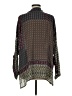 Johnny Was 100% Rayon Houndstooth Gray 3/4 Sleeve Blouse Size M - photo 2