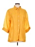 Chico's Design Color Block Yellow 3/4 Sleeve Button-Down Shirt Size Lg (2) - photo 1