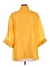 Chico's Design Color Block Yellow 3/4 Sleeve Button-Down Shirt Size Lg (2) - photo 2