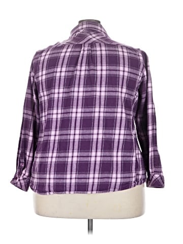 Great Northwest Indigo 3/4 Sleeve Button-Down Shirt (view 2)