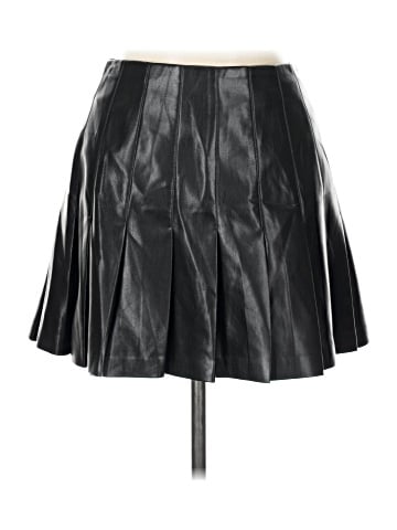 Alice + Olivia Faux Leather Skirt (view 1)