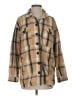 Lucky Brand 100% Cotton Plaid Tan Coat Size S - photo 1