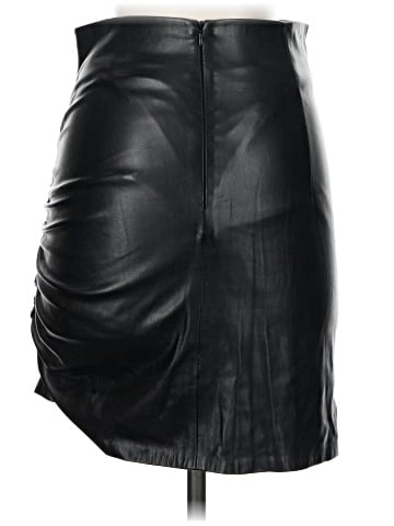 Zara Faux Leather Skirt (view 2)
