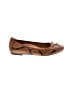 Vionic 100% Leather Animal Print Brown Flats Size 8 1/2 (wide) - photo 1