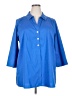 Foxcroft Blue 3/4 Sleeve Button-Down Shirt Size 20 - photo 1