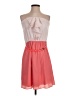 Express 100% Polyester Color Block Pink Cocktail Dress Size 8 - photo 1