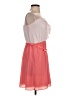 Express 100% Polyester Color Block Pink Cocktail Dress Size 8 - photo 4