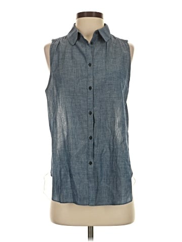 Elizabeth and James Sleeveless Button-Down Shirt (view 1)