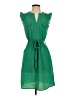 Monteau Solid Green Casual Dress Size S - photo 1