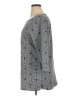 Talbots Outlet Houndstooth Gray 3/4 Sleeve Top Size XL - photo 5