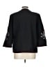 Alfred Dunner 100% Cotton Floral Black Jacket Size 12 - photo 2