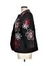 Alfred Dunner 100% Cotton Floral Black Jacket Size 12 - photo 5