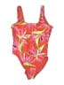 Old Navy Tropical Pink One Piece Swimsuit Size L - photo 1
