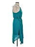 Mossimo 100% Polyester Solid Teal Casual Dress Size S - photo 4