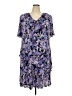 Connected Apparel 100% Polyester Blue Casual Dress Size 22 - photo 1