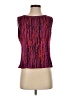 St. John Burgundy Sleeveless Blouse Size 10 - photo 1