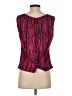 St. John Burgundy Sleeveless Blouse Size 10 - photo 2