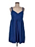 Krisa Solid Blue Casual Dress Size M - photo 1
