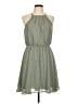 Miami 100% Polyester Solid Gray Casual Dress Size L - photo 1