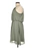 Miami 100% Polyester Solid Gray Casual Dress Size L - photo 5