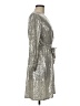 JM Studio Metallic Silver Cocktail Dress Size 8 - photo 4