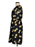 West Kei 100% Polyester Tropical Yellow Casual Dress Size M - photo 5