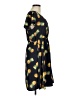 West Kei 100% Polyester Tropical Yellow Casual Dress Size M - photo 4