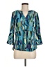 Dana Buchman Teal 3/4 Sleeve Blouse Size M - photo 1