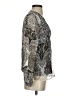 Hale Bob 100% Silk Paisley Silver Long Sleeve Silk Top Size S - photo 4