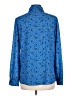 Assorted Brands 100% Polyester Print Blue Long Sleeve Blouse Size L - photo 2