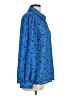 Assorted Brands 100% Polyester Print Blue Long Sleeve Blouse Size L - photo 4