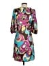 Bisou Bisou 100% Polyester Paisley Brown Casual Dress Size 4 - photo 2
