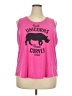 District. Pink Sleeveless T-Shirt Size 4X - photo 1