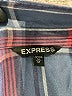 Express Plaid Blue Long Sleeve Button-Down Shirt Size M - photo 7