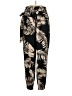 Shein Curve 100% Polyester Tropical Black Casual Pants Size 12 - photo 1