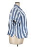 Old Navy 100% Cotton Stripes Blue Short Sleeve Blouse Size 3X - photo 4