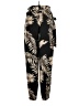 Shein Curve 100% Polyester Tropical Black Casual Pants Size 12 - photo 2