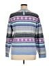 Talbots Print Purple Pullover Sweater Size XL - photo 2