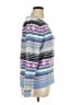 Talbots Print Purple Pullover Sweater Size XL - photo 4