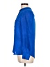 Parker 100% Silk Blue Long Sleeve Silk Top Size L - photo 5