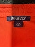 Roaman's 100% Cotton Orange 3/4 Sleeve Blouse Size 28w - photo 7