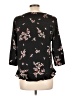 Apt. 9 100% Polyester Floral Black 3/4 Sleeve Blouse Size L - photo 2