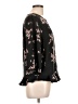 Apt. 9 100% Polyester Floral Black 3/4 Sleeve Blouse Size L - photo 4