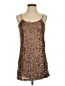 Millau 100% Polyester Animal Print Brown Cocktail Dress Size XS - photo 1